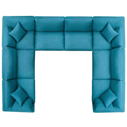 Commix 8-Piece Down Filled Overstuffed Sectional Sofa by Modway