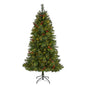 6' Aberdeen Spruce Artificial Christmas Tree w/ 350 Clear LED Lights