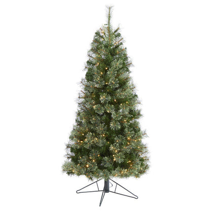 5' Cashmere Slim Artificial Christmas Tree with 250 Warm White Lights