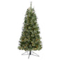 5' Cashmere Slim Artificial Christmas Tree with 250 Warm White Lights