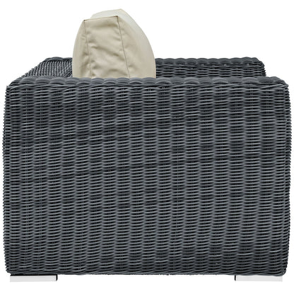 Summon Outdoor Patio Fabric Sunbrella¨ Armchair by Modway