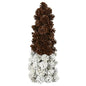 18"  Snowed Pine Cone Tree