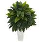 Cordyline Artificial Plant in White Tower Planter