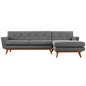 Engage Right-Facing Upholstered Fabric Sectional Sofa by Modway