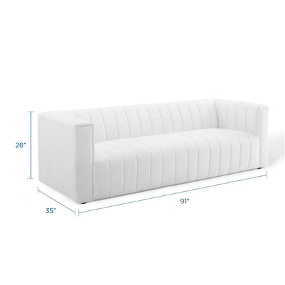 Reflection Channel Tufted Upholstered Fabric Sofa by Modway