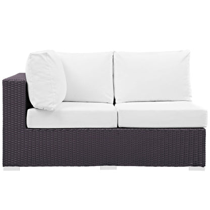 Convene Outdoor Patio Left Arm Loveseat by Modway