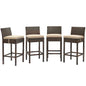 Conduit Outdoor Patio Wicker Rattan Bar Stool Set of 4 by Modway
