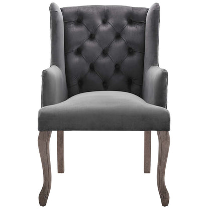 Realm Performance Velvet Armchair Set of 2 by Modway