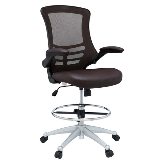 Attainment Vinyl Drafting Chair by Modway