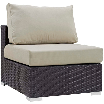 Convene 5 Piece Set Outdoor Patio with Fire Pit by Modway