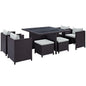 Inverse 9 Piece Outdoor Patio Dining Set by Modway