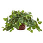 Pothos Artificial Plant in Design Red Vase