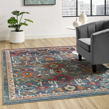 Tribute Every Distressed Vintage Floral 5x8 Area Rug by Modway