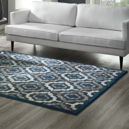 Kalinda Rustic Vintage Moroccan Trellis 5x8 Area Rug by Modway