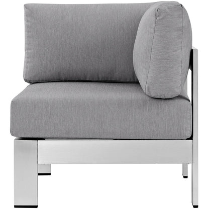 Shore Outdoor Patio Aluminum Corner Sofa by Modway