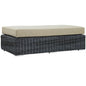 Summon Outdoor Patio Sunbrella¨ Rectangle Ottoman by Modway