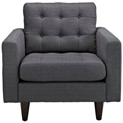 Empress Upholstered Fabric Armchair Set of 2 by Modway