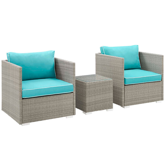 Repose 3 Piece Outdoor Patio Sectional Set by Modway
