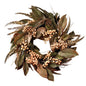 24" Feather and Berry Wreath