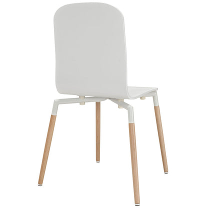 Stack Dining Wood Side Chair by Modway