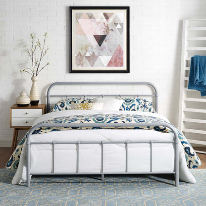 Maisie Stainless Steel Queen Bed Frame by Modway