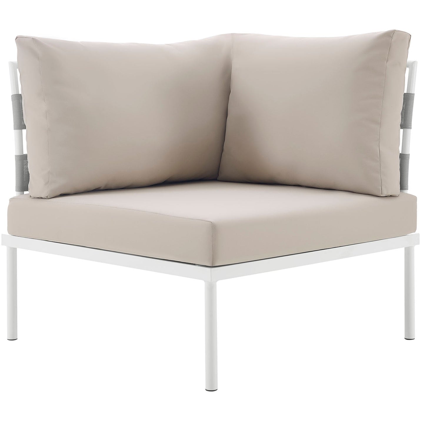 Harmony Outdoor Patio Aluminum Corner Sofa by Modway