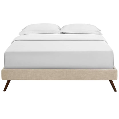 Loryn Fabric Full Bed Frame with Round Splayed Legs by Modway