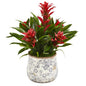 18" Bromeliad Artificial Plant in Floral Vase
