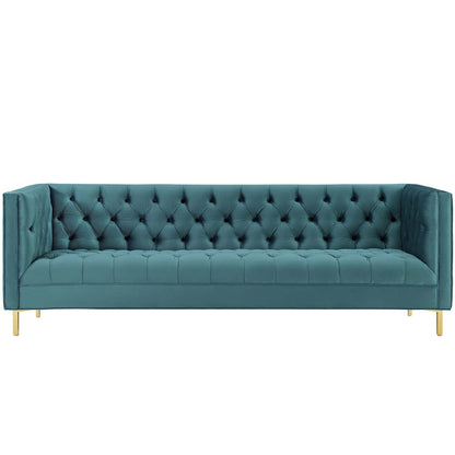 Delight Tufted Button Performance Velvet Sofa by Modway