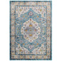 Success Anisah Distressed Floral Vintage Medallion 4x6 Area Rug by Modway