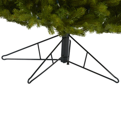 7' Cambridge Spruce Flat Back Artificial Christmas Tree w/ 500 Warm White
