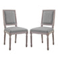 Court Upholstered Fabric Dining Side Chair Set of 2 by Modway