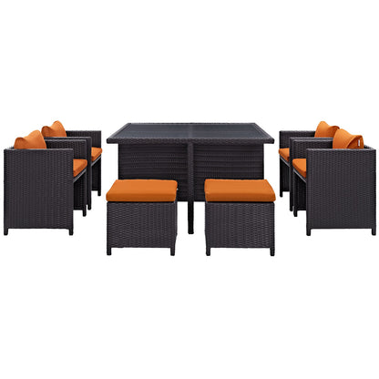 Inverse 9 Piece Outdoor Patio Dining Set by Modway