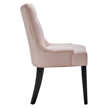 Regent Tufted Performance Velvet Dining Side Chairs Set of 2 by Modway