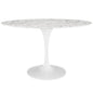Lippa 54" Oval Faux Marble Dining Table by Modway