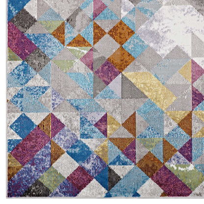 Lavendula Triangle Mosaic 4x6 Area Rug by Modway