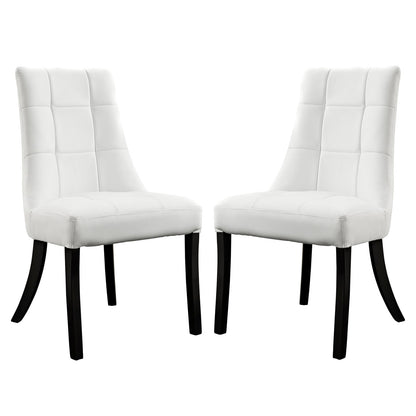 Noblesse Vinyl Dining Chair Set of 2 by Modway