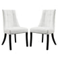 Noblesse Vinyl Dining Chair Set of 2 by Modway