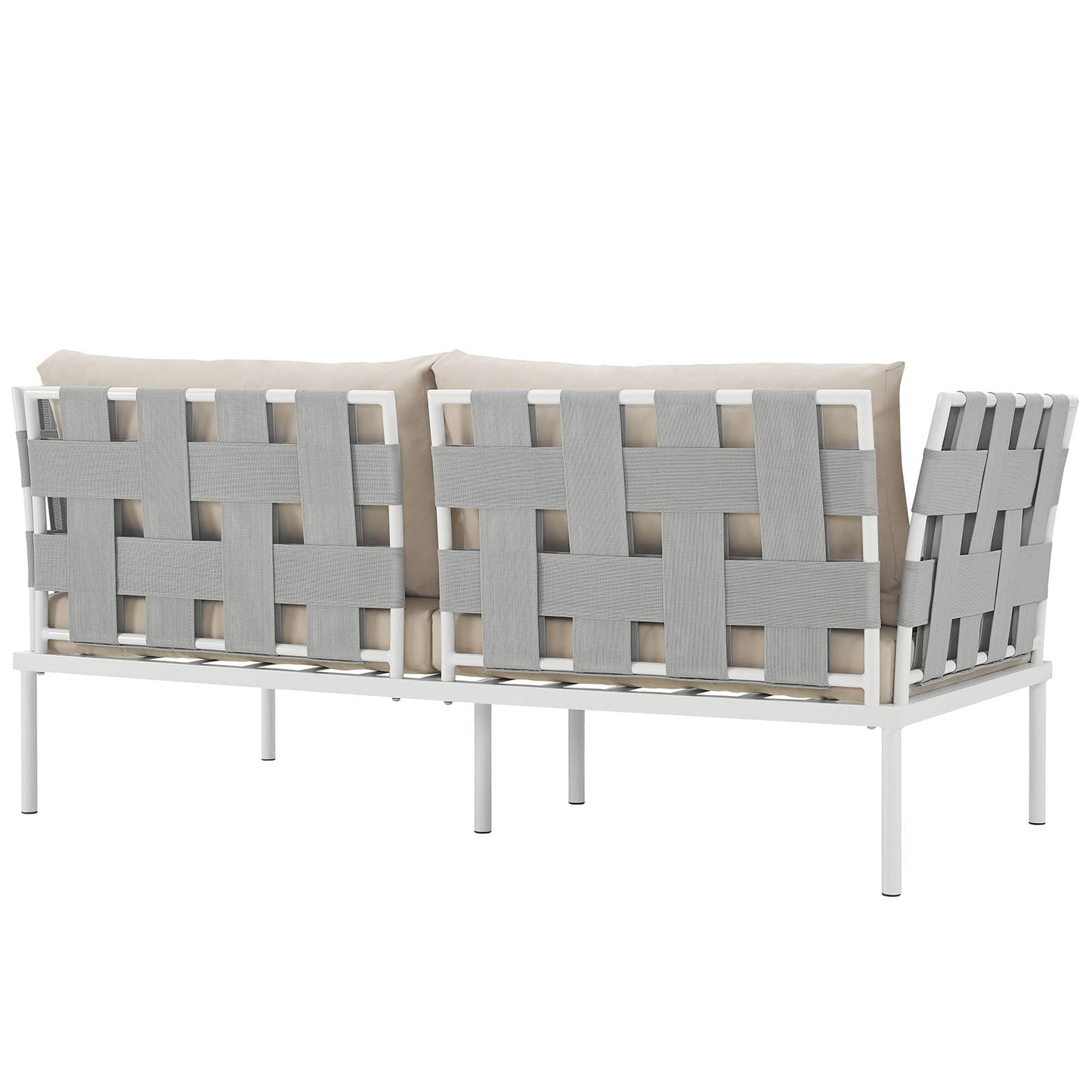 Harmony Outdoor Patio Aluminum Loveseat by Modway