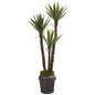61" Yucca Artificial Tree in Metal Planter