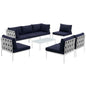 Harmony 8 Piece Outdoor Patio Aluminum Sectional Sofa Set by Modway