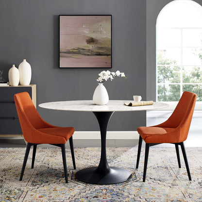 Lippa 54" Oval Faux Marble Dining Table by Modway
