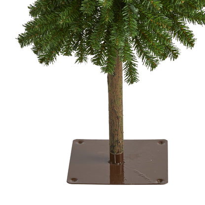 5' Alpine Artificial Christmas Tree with 150 Lights and 405 Bendable Branches