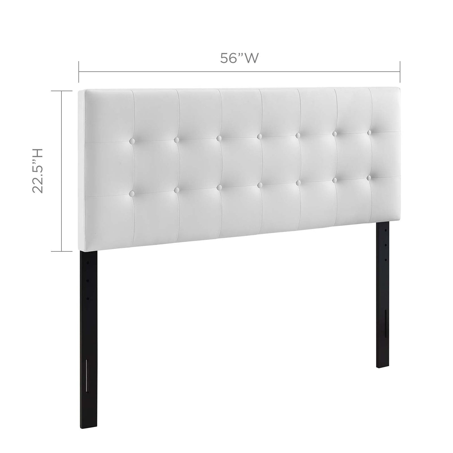 Emily Upholstered Vinyl Full Headboard by Modway