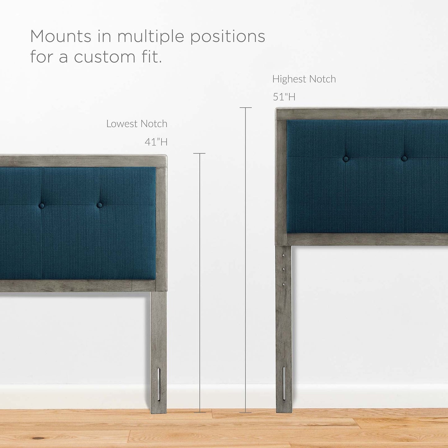 Draper Tufted Fabric and Wood Queen Headboard by Modway