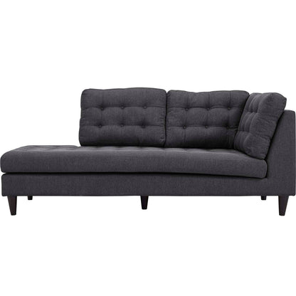Empress Upholstered Fabric Left Facing Bumper by Modway
