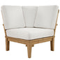 Marina Outdoor Patio Teak Corner Sofa by Modway