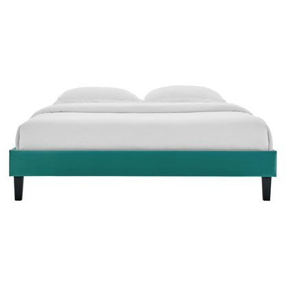 Reign Performance Velvet Full Platform Bed Frame by Modway
