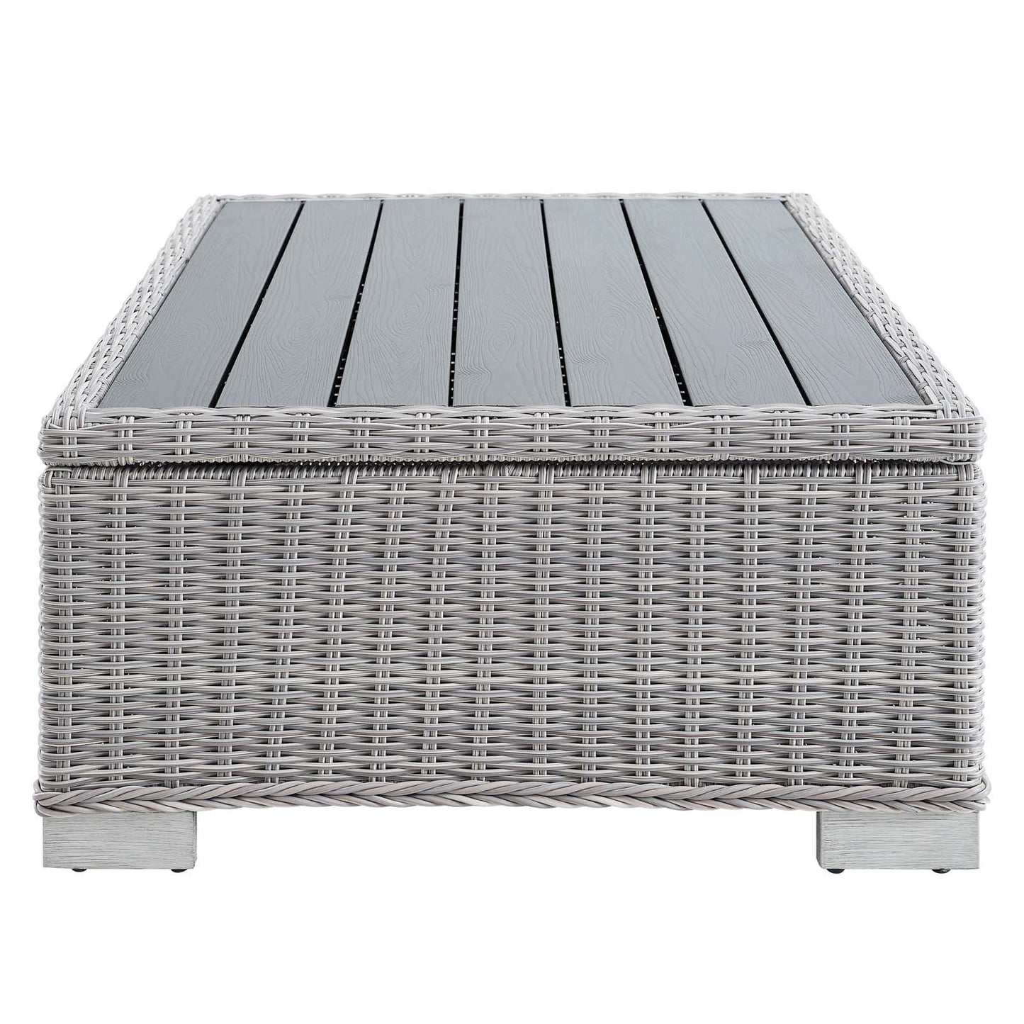 Conway 45" Outdoor Patio Wicker Rattan Coffee Table by Modway