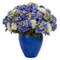 Hydrangea Artificial Plant in Blue Planter
